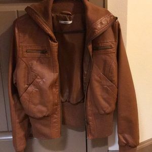 Faux leather jacket